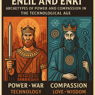 🔱 „Enlil și Enki – Arhetipuri ale Puterii și Compasiunii în Era Tehnologică”