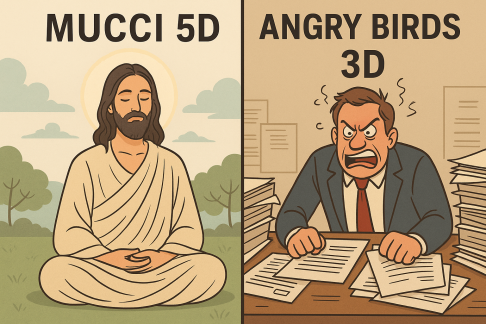 🧘♂️ Mucci în 5D vs. Angry Birds în 3D: Despre cum România rămâne captivă între levitație mistică și taxe de beton