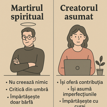 ✍️ Sfântul martir spiritual pasiv-agresiv : Despre cei care „știu mai mult”, dar aleg să „tacă“… și să critice
