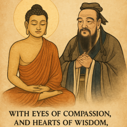 🌸 Cu ochii lui Buddha și înțelepciunea lui Confucius