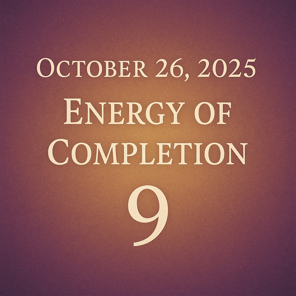 ✨ Numerology of the Day – October 26, 2025