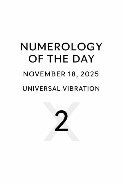 🔮 Numerology of the Day • November 18, 2025