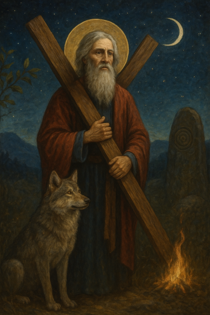 🌙✨ Sfântul Andrei: Călătorul Luminii între Țara Românilor și Pământurile Celtice