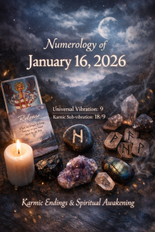 ✧ Numerology of January 16, 2026