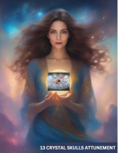 13 CRYSTAL SKULLS REIKI