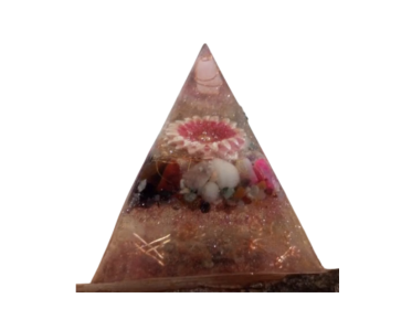 Pink Flower - Orgonic Pyramid