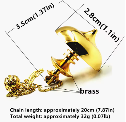 Extraterrestrial Pendulum - medium size, golden
